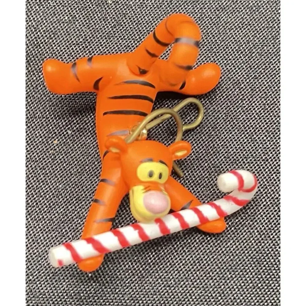 Hallmark 2004 Candy Cane Trio Ornaments Disney Winnie The Pooh, Tigger, Piglet